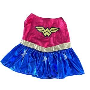 DC Comics Wonder woman Halloween Dog Costume small dogs halloween superhero SZ S